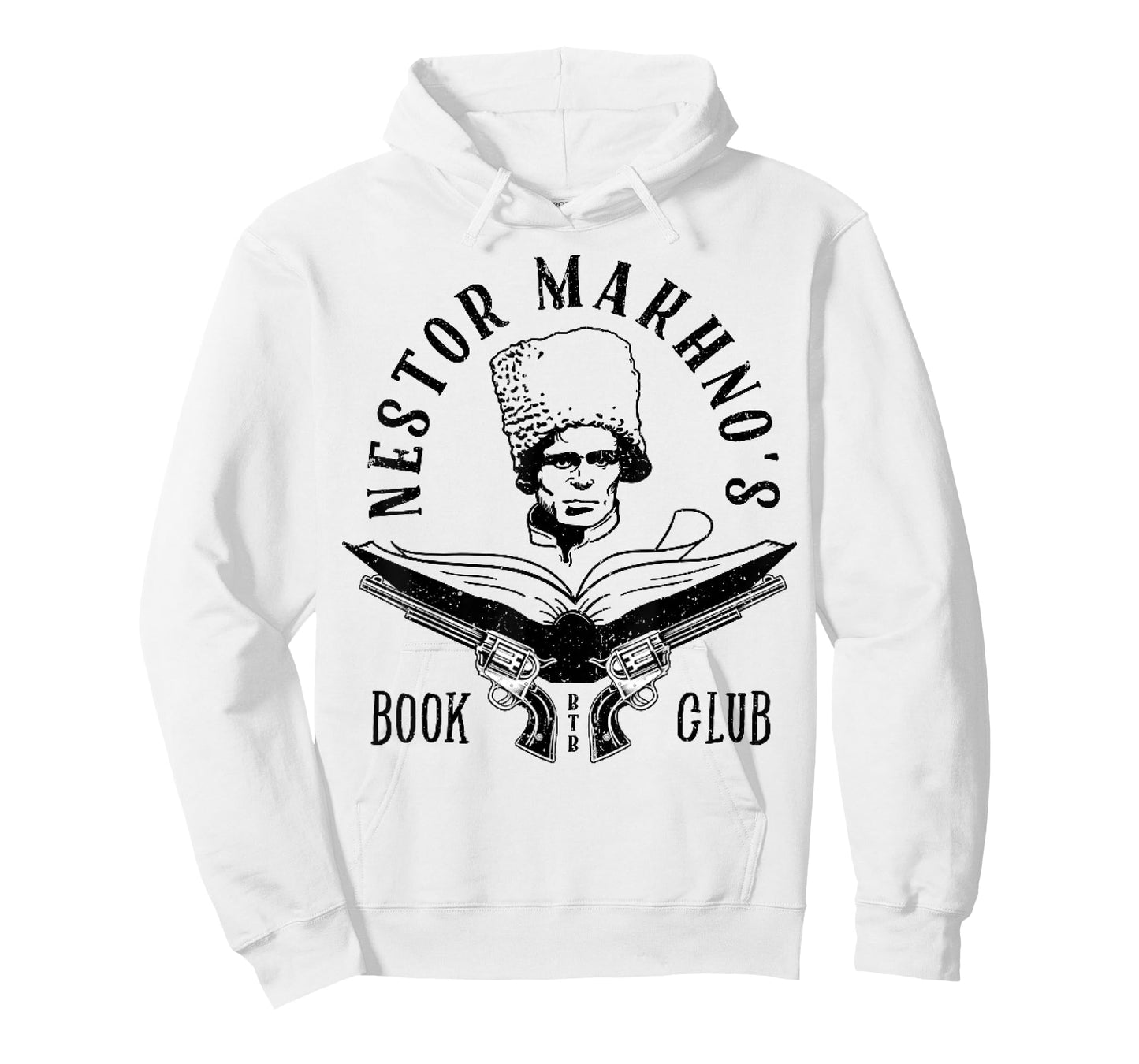 Vintage Nestor Makhno's Book Club Black Version T-Shirt
