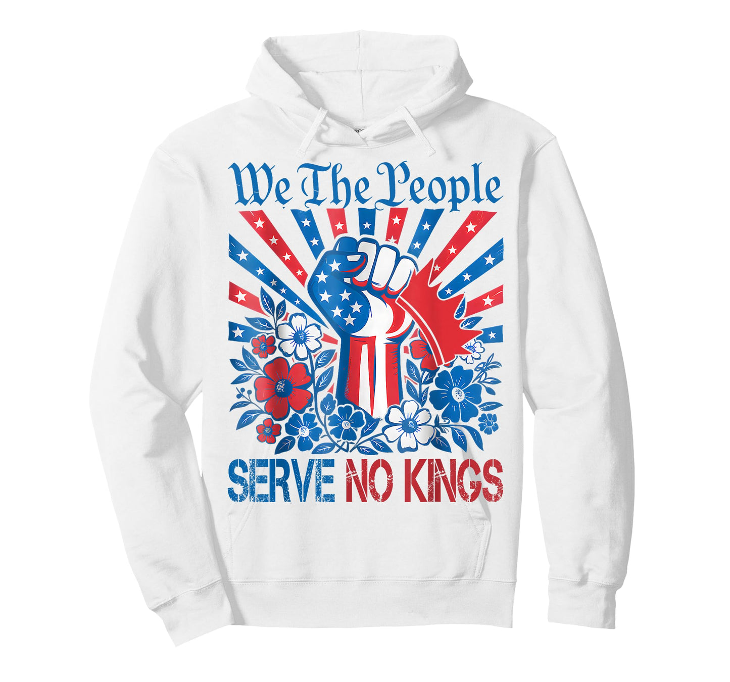 We The People Serve No Kings Stars Stripes America Patriotic T-Shirt
