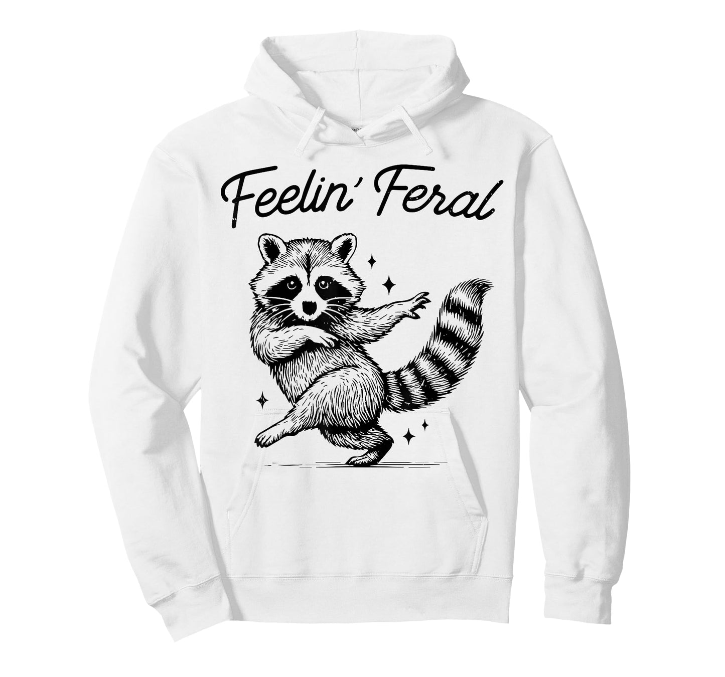Vintage Feeling Feral Raccoon Meme Funny Raccoon Men Women T-Shirt