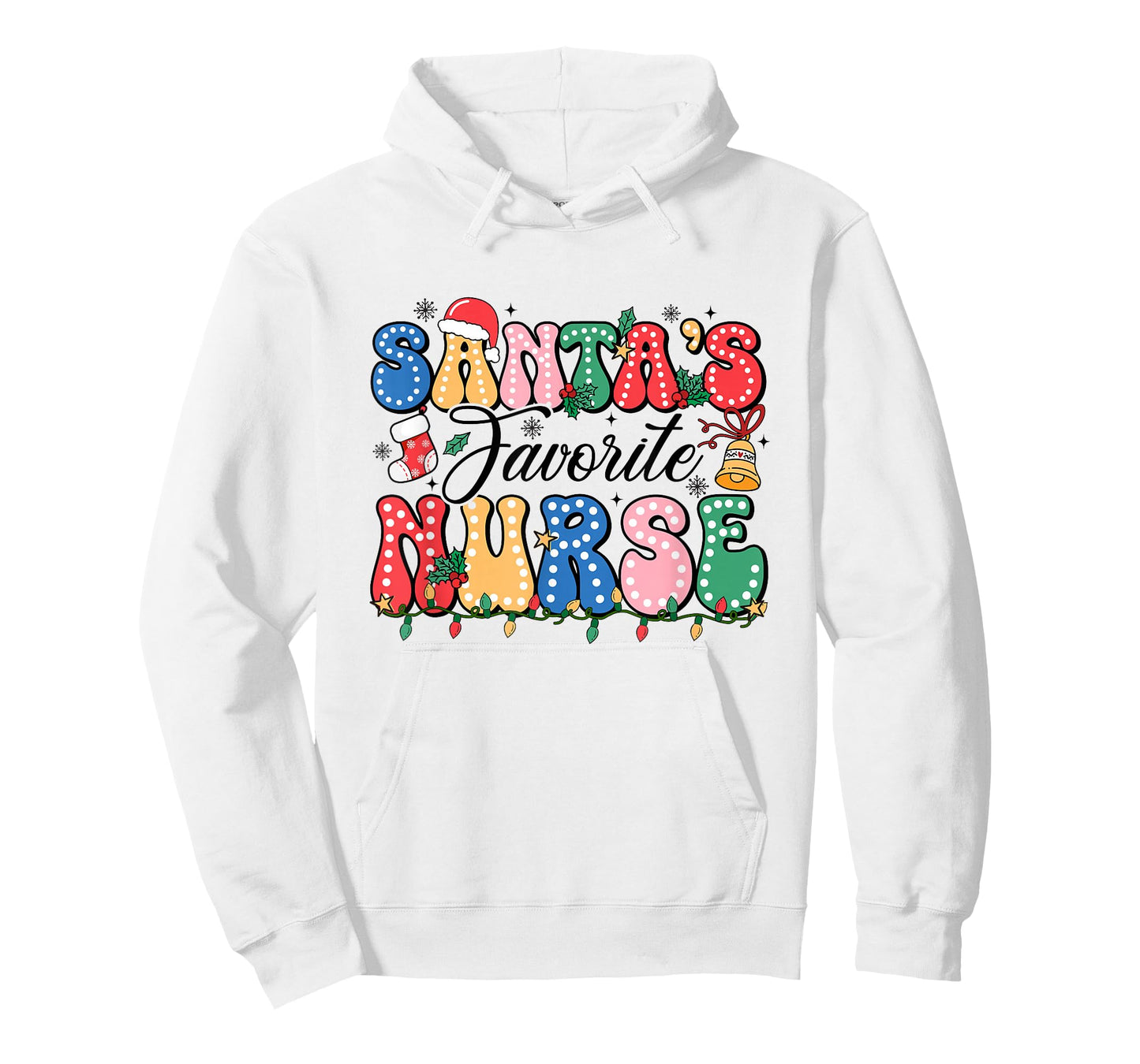 Funny Santa's Favorite Nurse Christmas Nursing Xmas T-Shirt