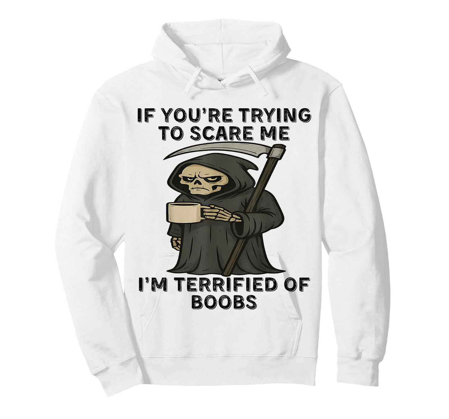 If You're Trying to Scare me I'm Terrified of Boobs Skeleton T-Shirt