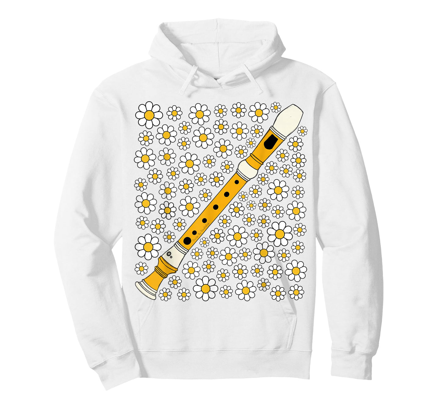 Recorder Floral Flowers Recorderist Musician Spring Summer T-Shirt
