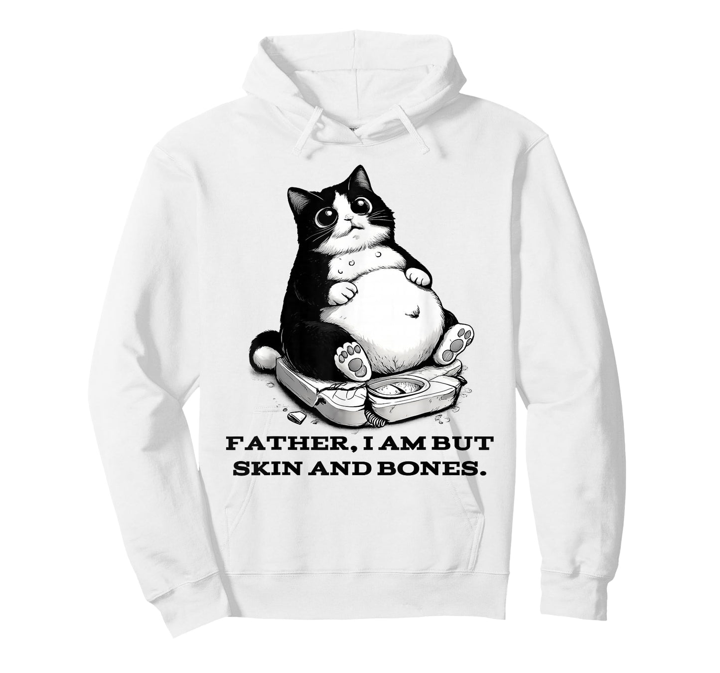 Funny Cat Father I Am But Skin and Bones T-Shirt