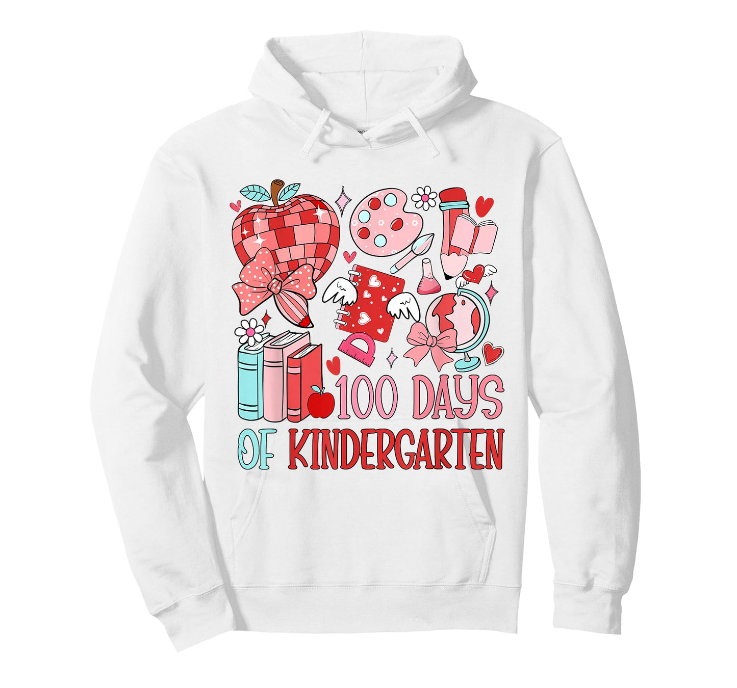 100 Days of Kindergarten 100th Day of School Teacher Kids T-Shirt