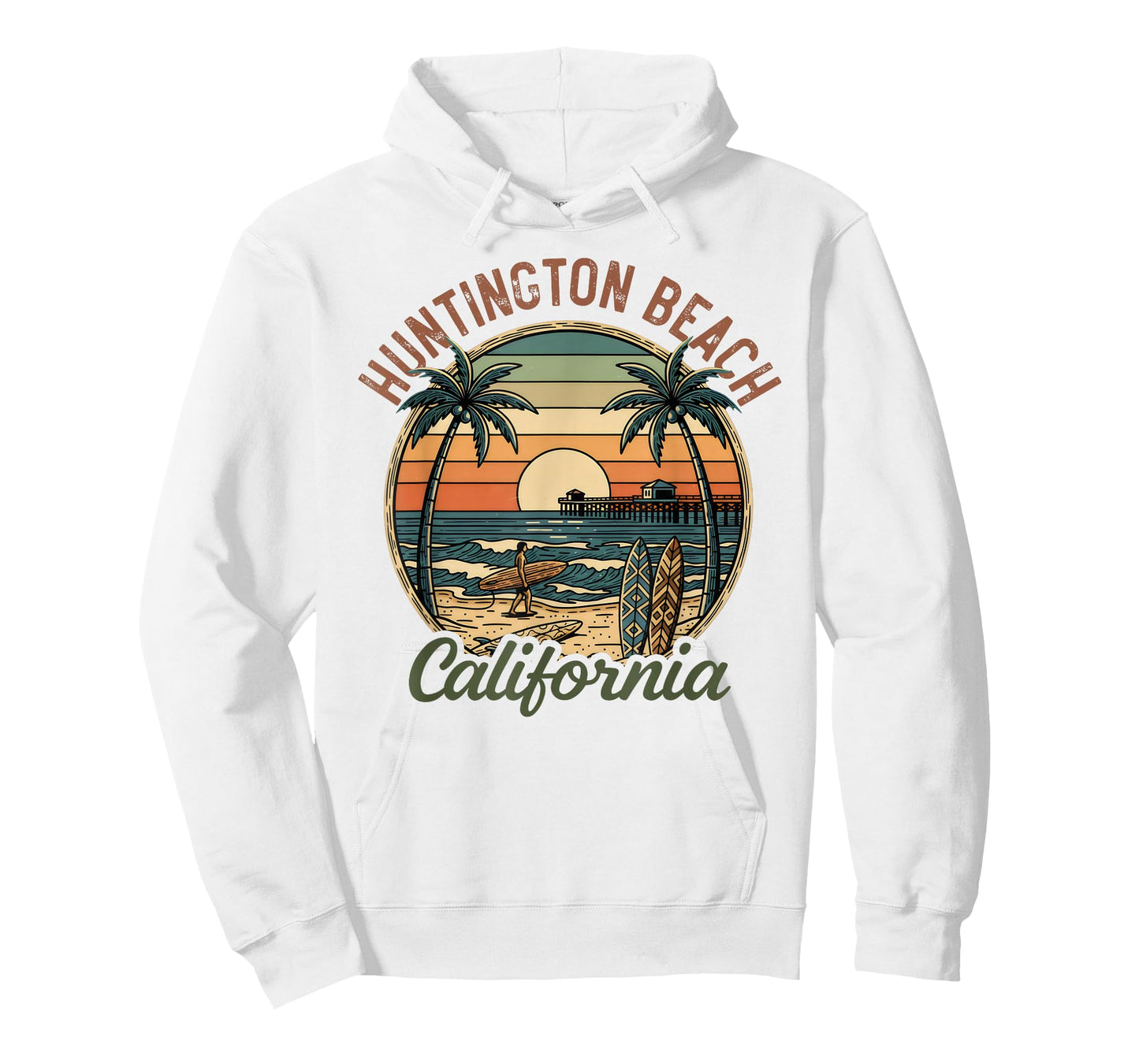 Huntington Beach California Los Angeles Surfer Vintage Gifts T-Shirt