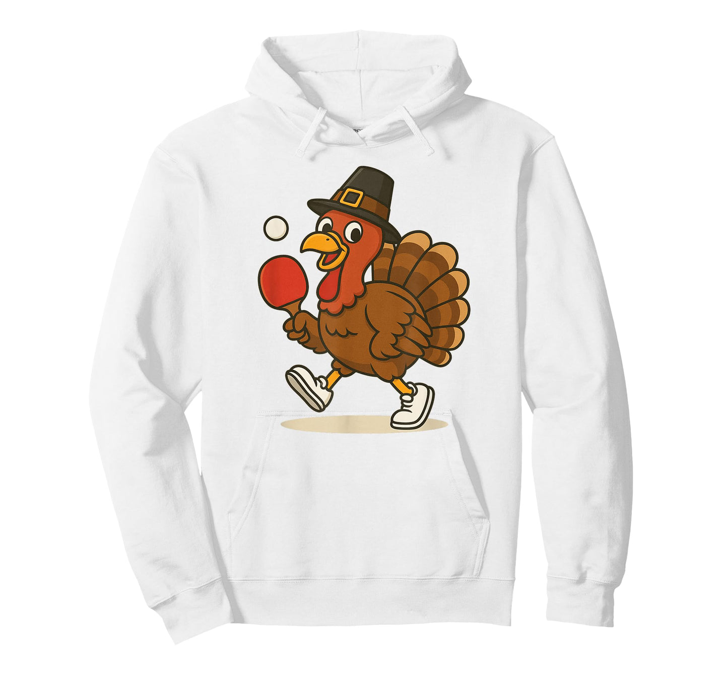 Thanksgiving Turkey Table Tennis Ping Pong Player T-Shirt