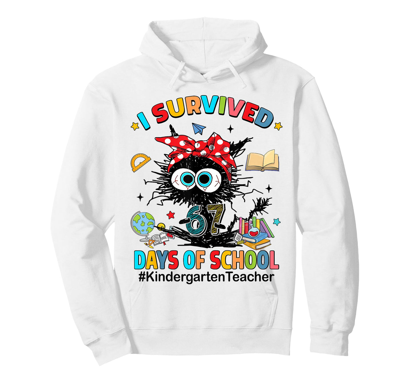 I Survived 67 Days of School Kindergarten Teacher T-Shirt