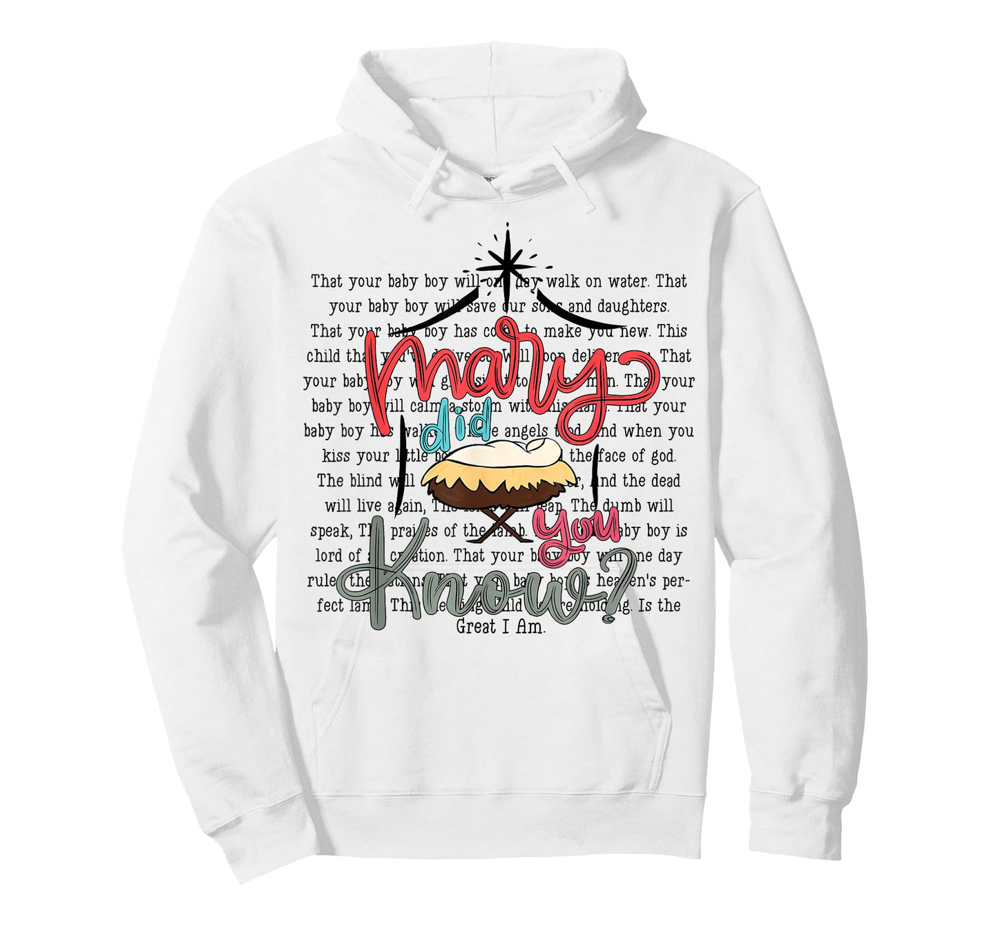 Mary Did You Know Christian Bible Verse Christmas Jesus T-Shirt