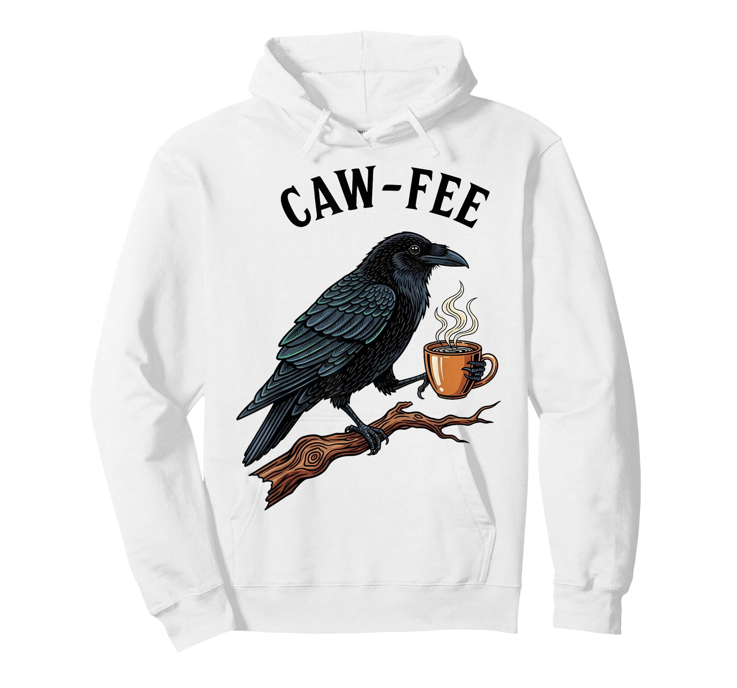 Caw-Fee Funny Saying Office Meme Coworkers Quote Coffee T-Shirt