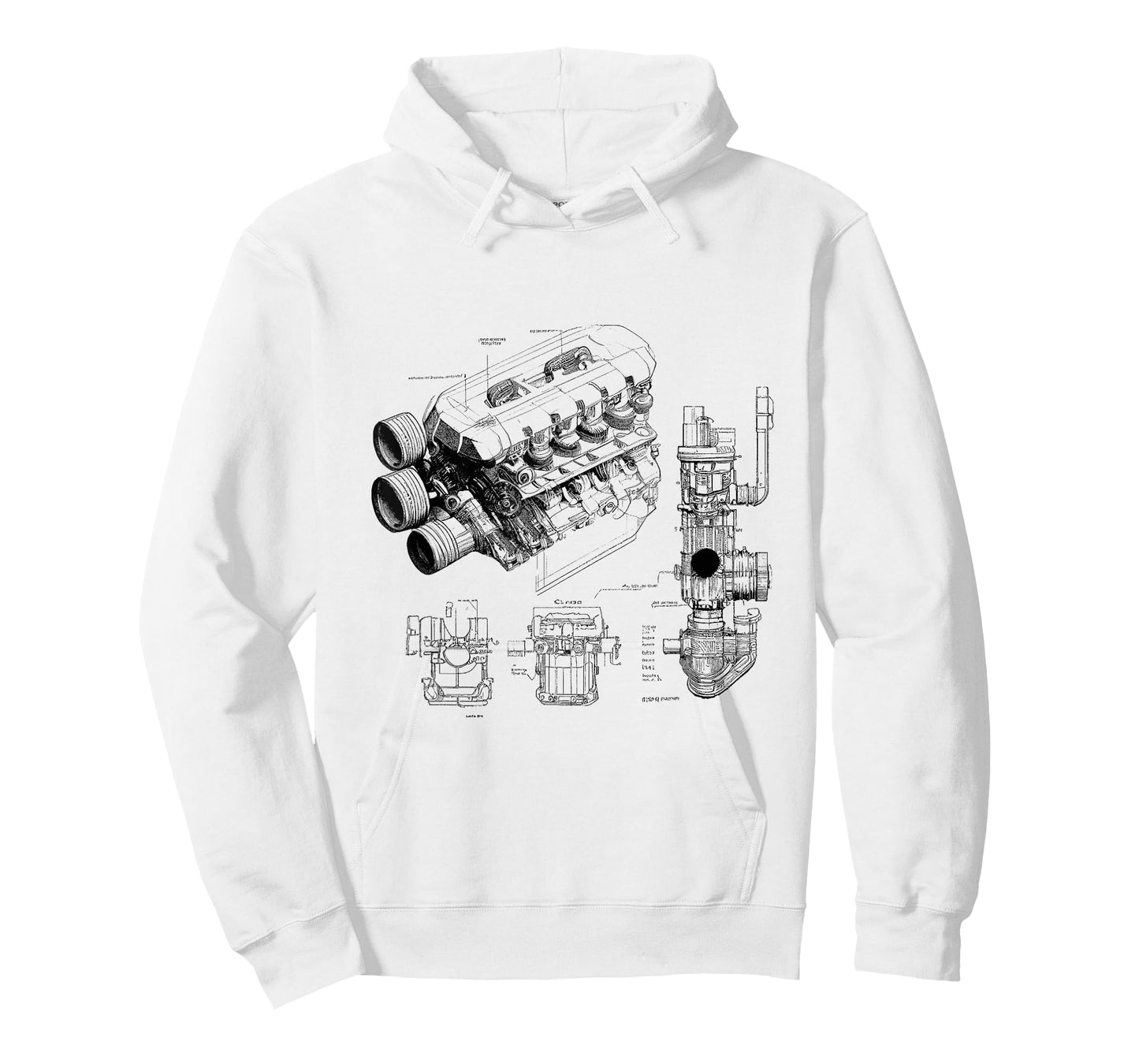 Mechanics Car Enthusiast Gifts Men Engine Pieces Cars T-Shirt