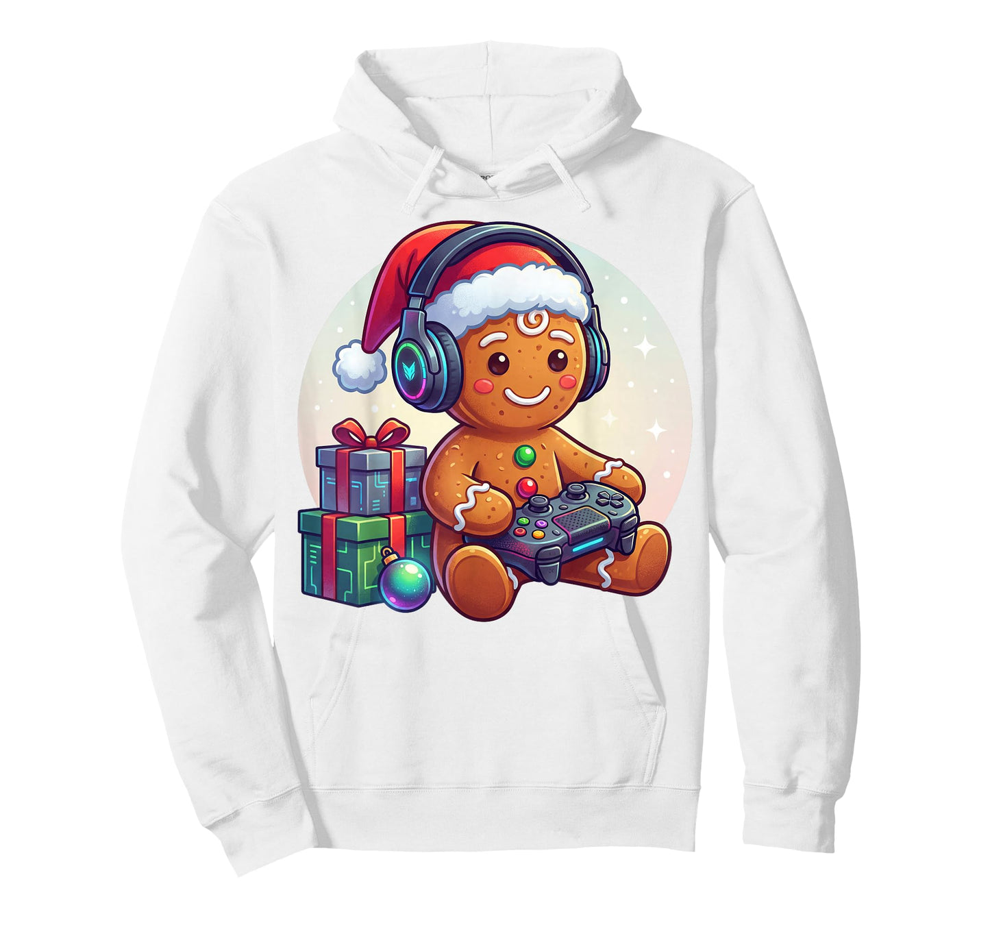 Funny Christmas Gamer Gingerbread Xmas Gaming Men Boys Kids T-Shirt