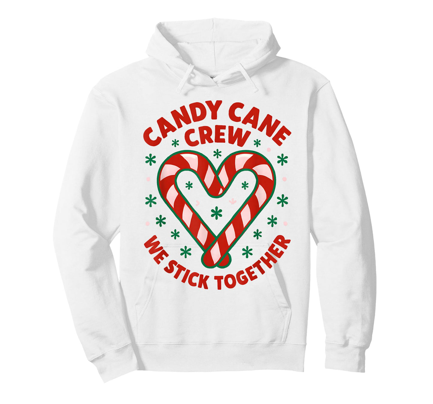Christmas Candy Cane Crew We Stick Together T-Shirt