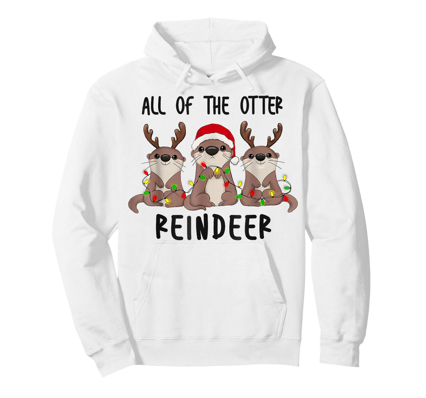 Christmas All of The Otter Reindeer T-Shirt