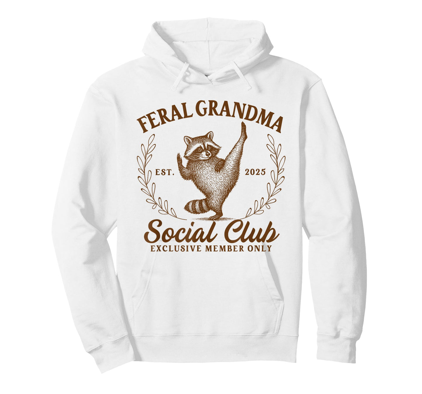 Raccoon Grandmother Feral Grandma Social Club 2025 Gigi Nana T-Shirt