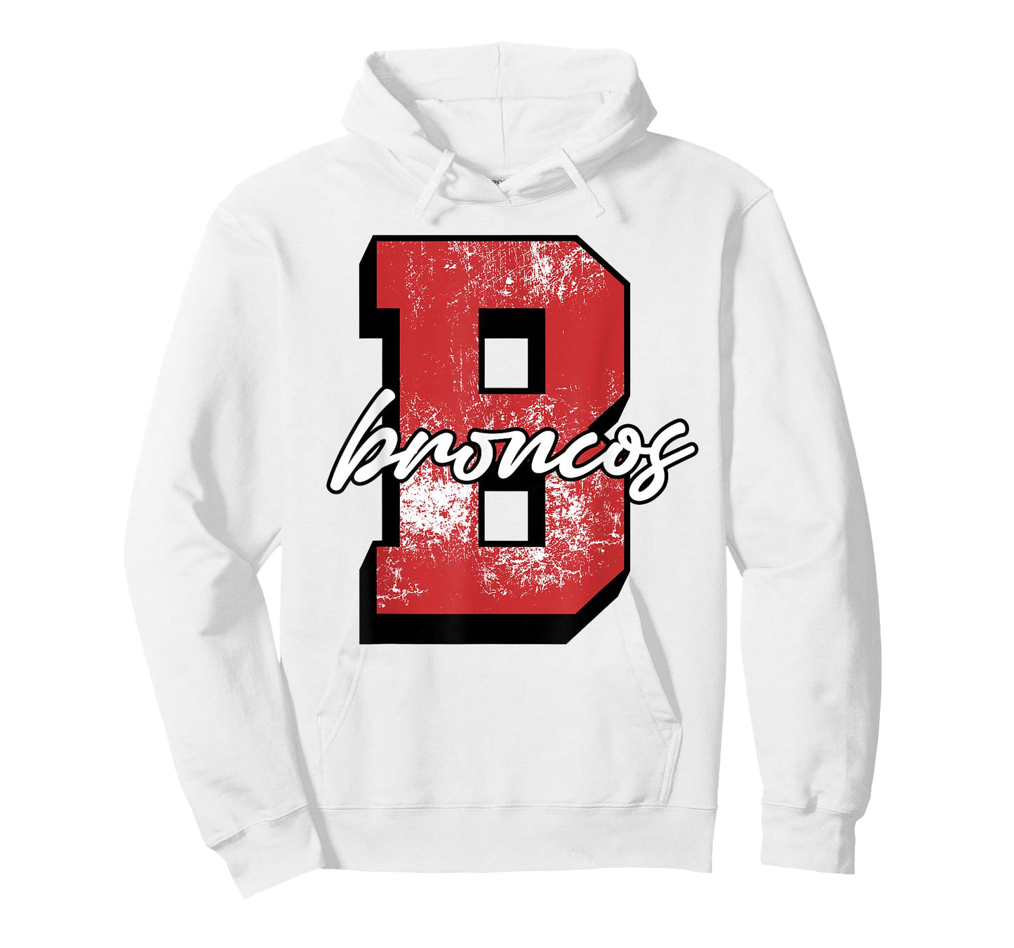 Red Broncos School Spirit Game Day Mascot Bronco Pride T-Shirt