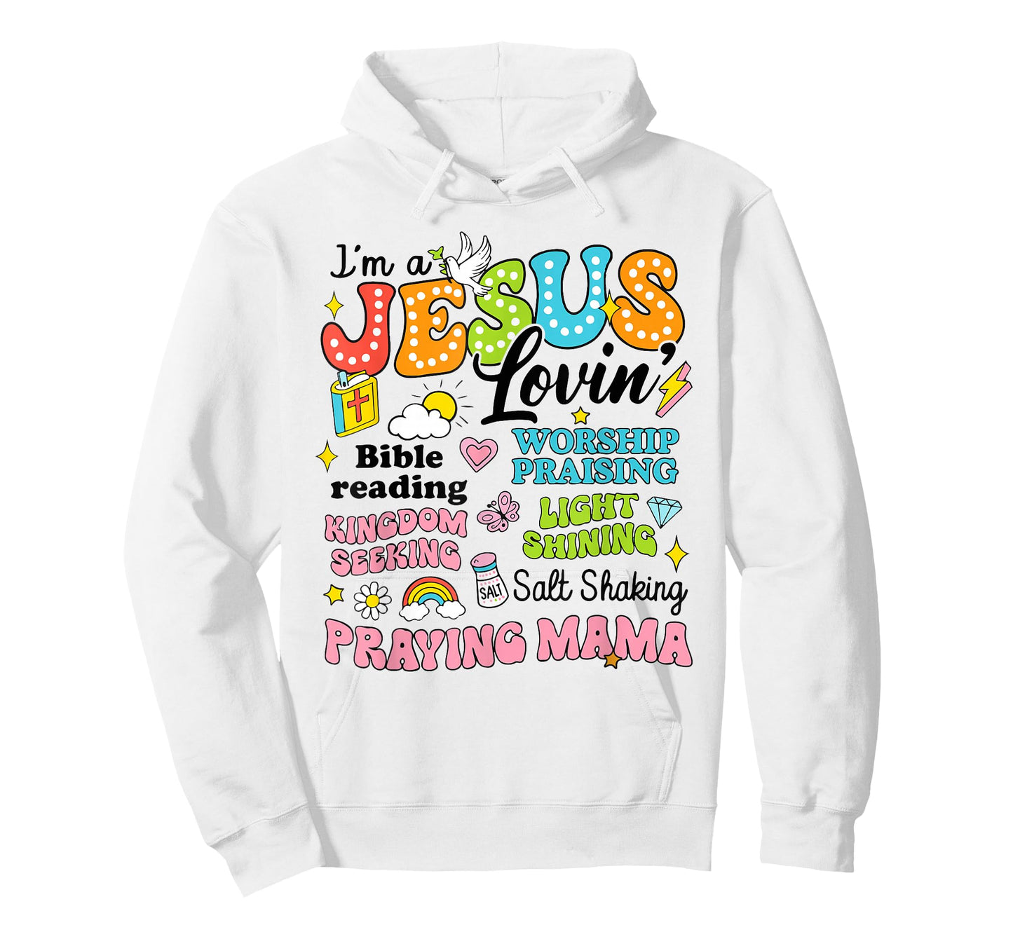 I'm A Jesus Loving Praying Mama Religious Christian Bible T-Shirt