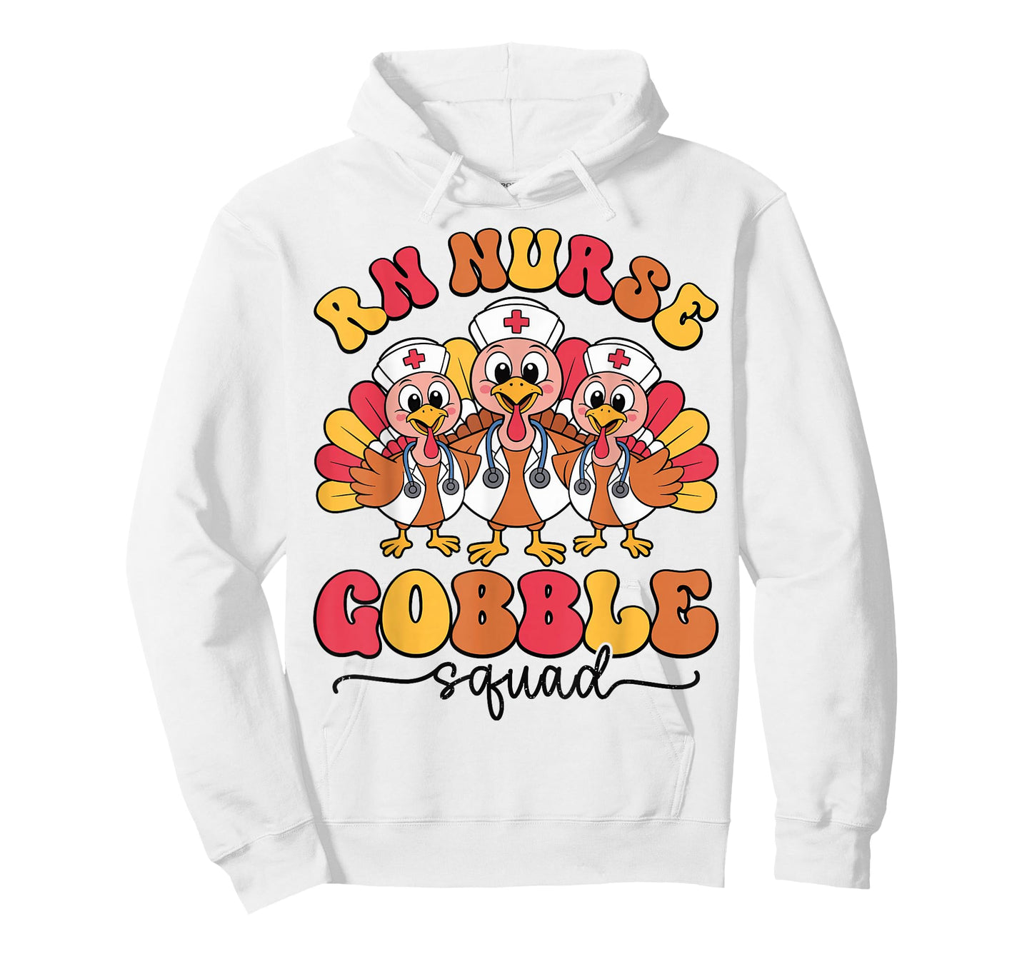 RN Nurse Gobble Squad Thanksgiving Registered Nurse Turkey T-Shirt