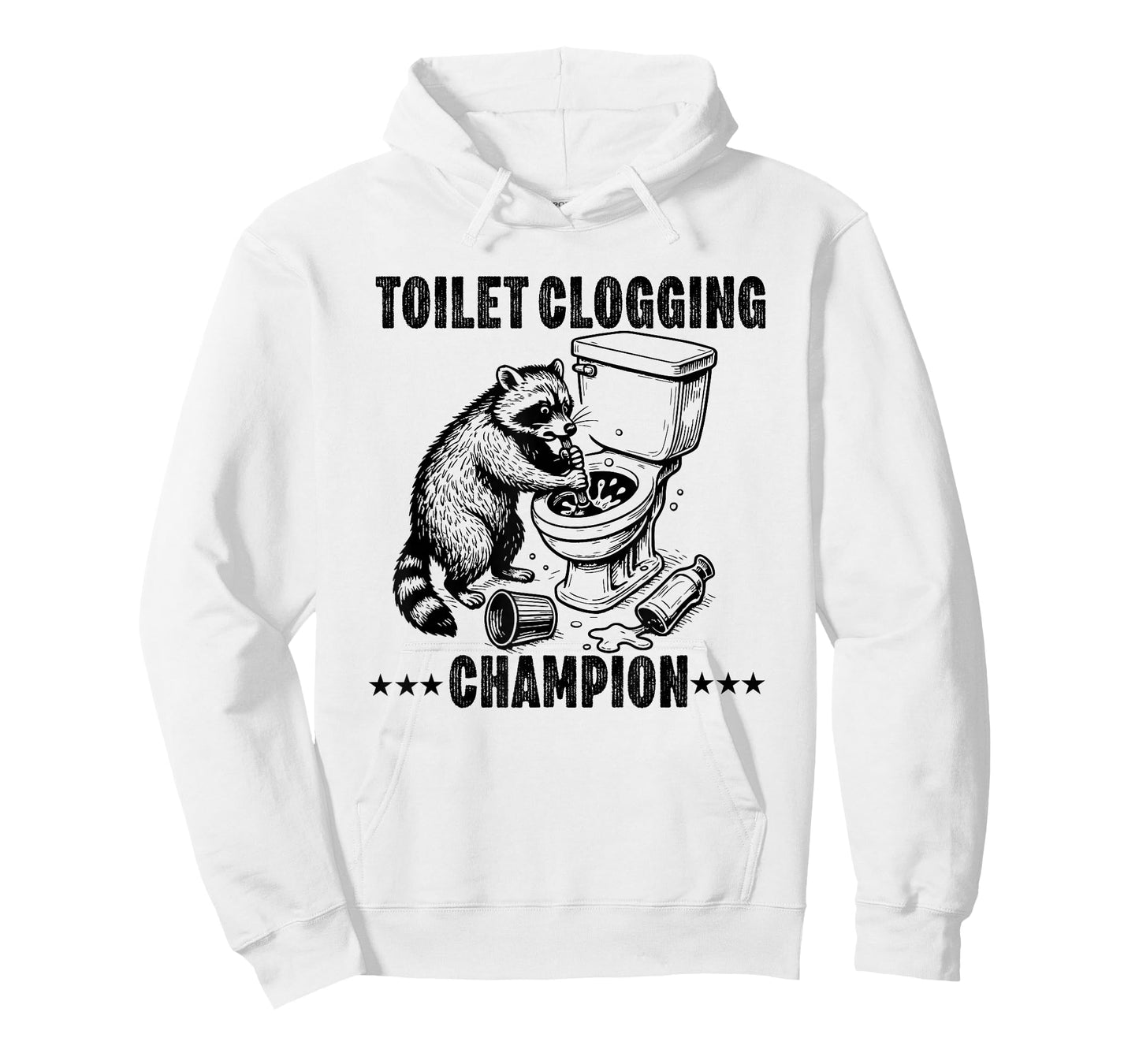 Toilet Clogging Champion Funny dad Joke plumbler Plumbing T-Shirt