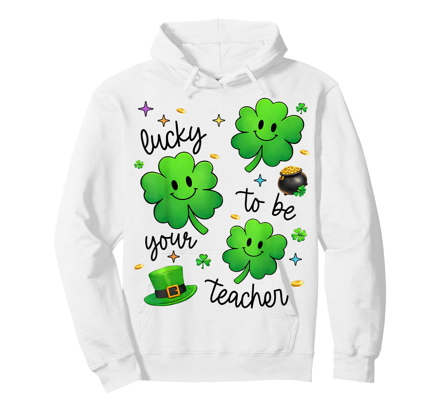 Lucky to Be Your Teacher Shamrock St Patricks Day Men Women T-Shirt
