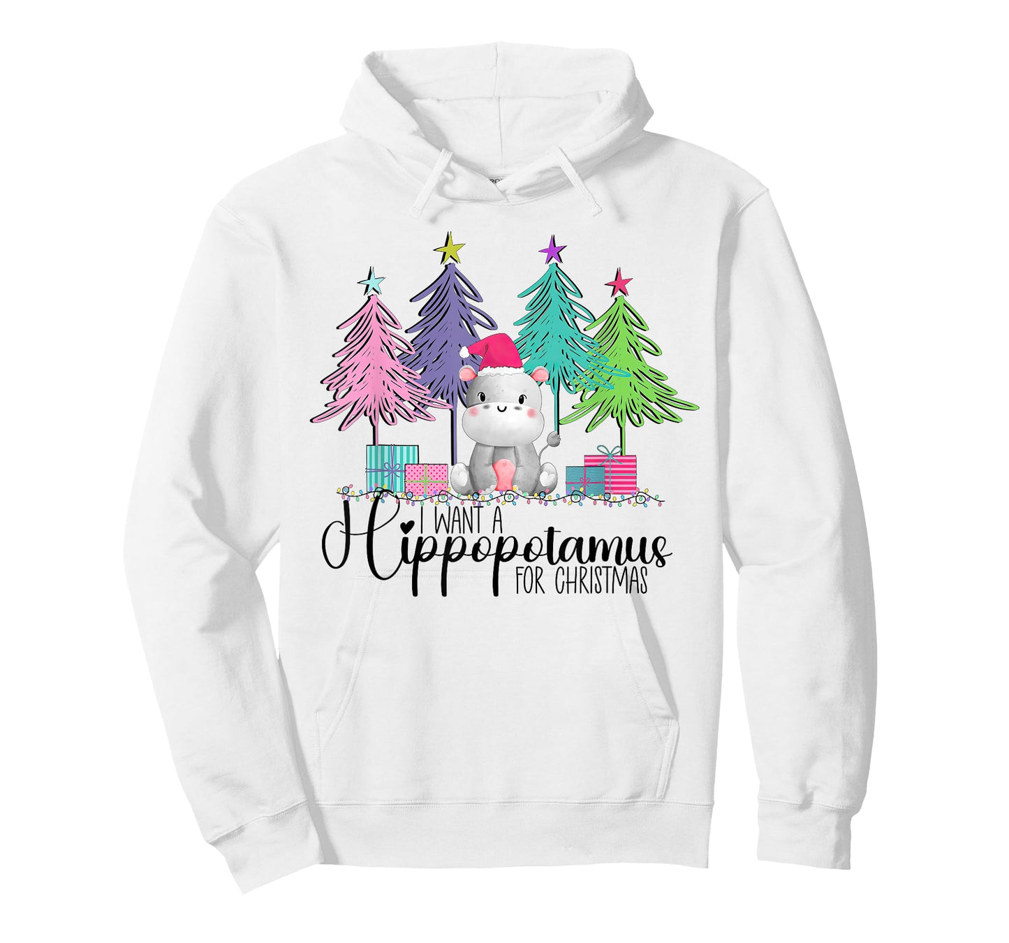 I Want A Hippopotamus for Christmas Xmas Hippo for Kid Women T-Shirt