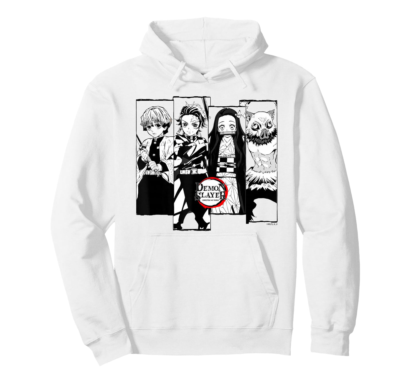 Demon Slayer: Kimetsu no Yaiba Slayer Corps Black and White T-Shirt