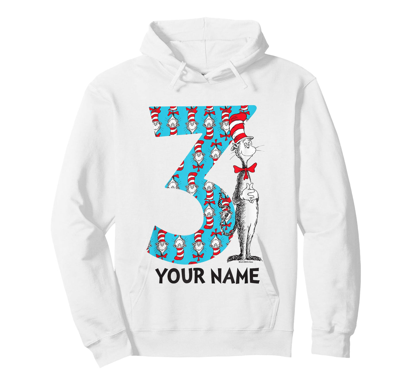 Cat in The Hat Customizable Name 3rd Birthday Celebration