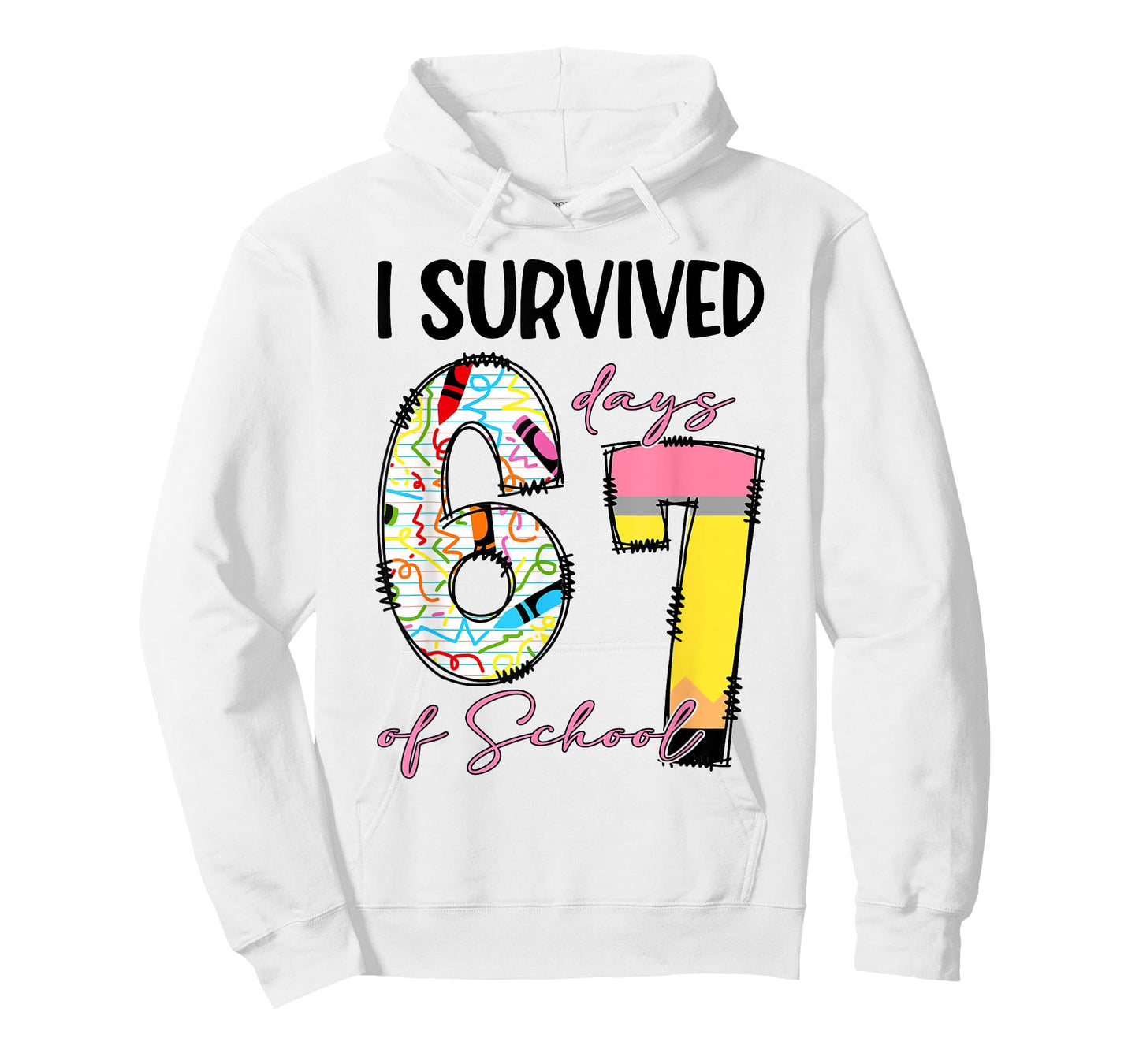 I Survived 67 Days of School Funny 67 Meme Teachers Students T-Shirt