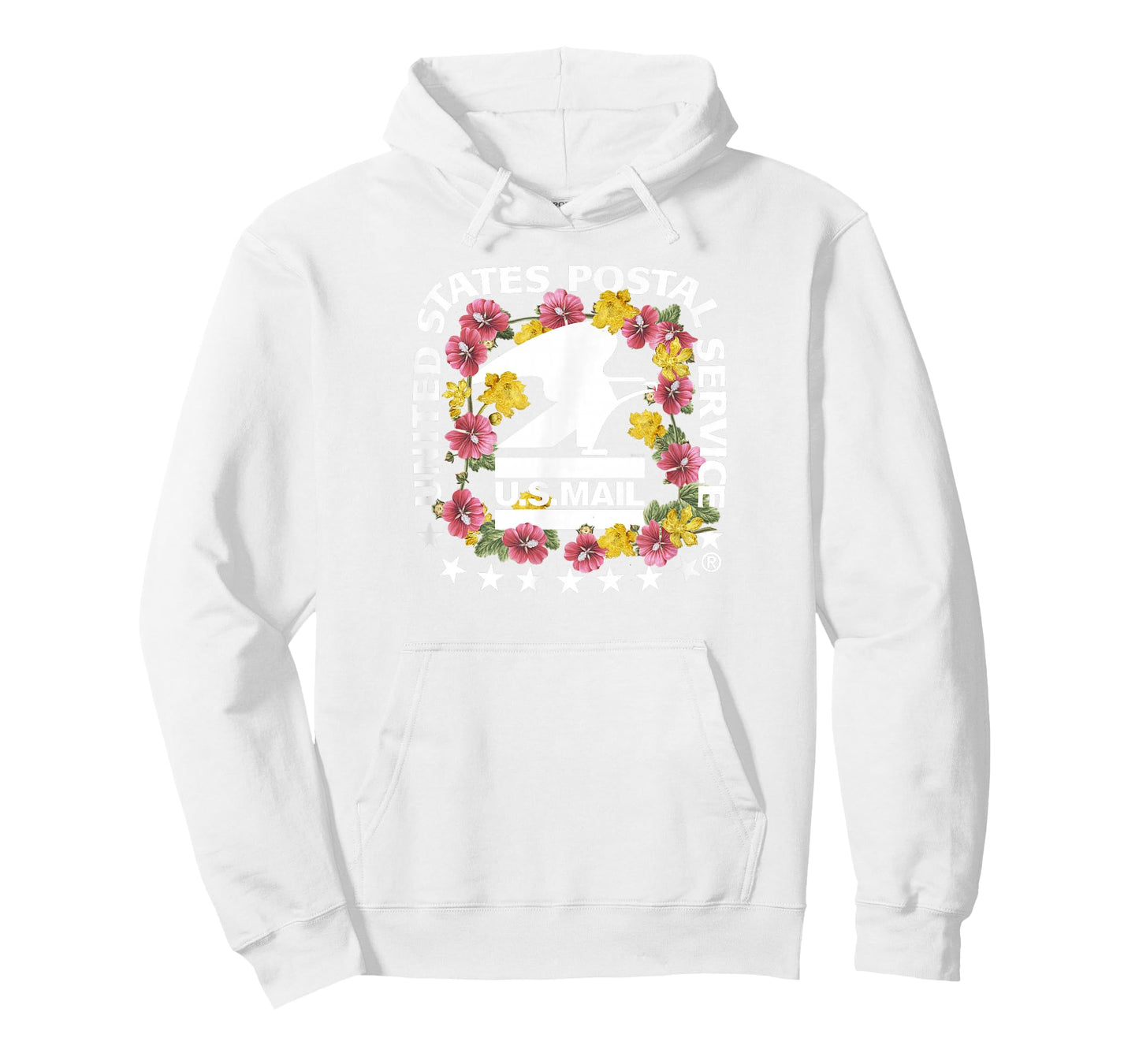 United States Postal Service Vintage Floral Logo USPS T-Shirt