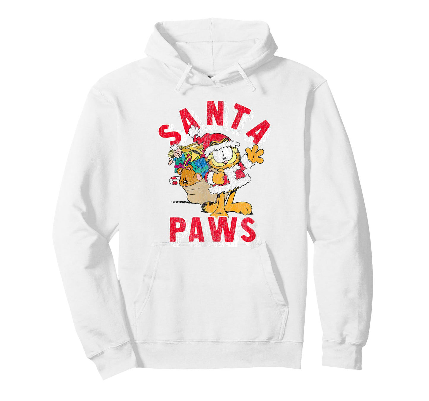 Garfield Santa Paws Cute Christmas Delivery Cartoon Cat T-Shirt