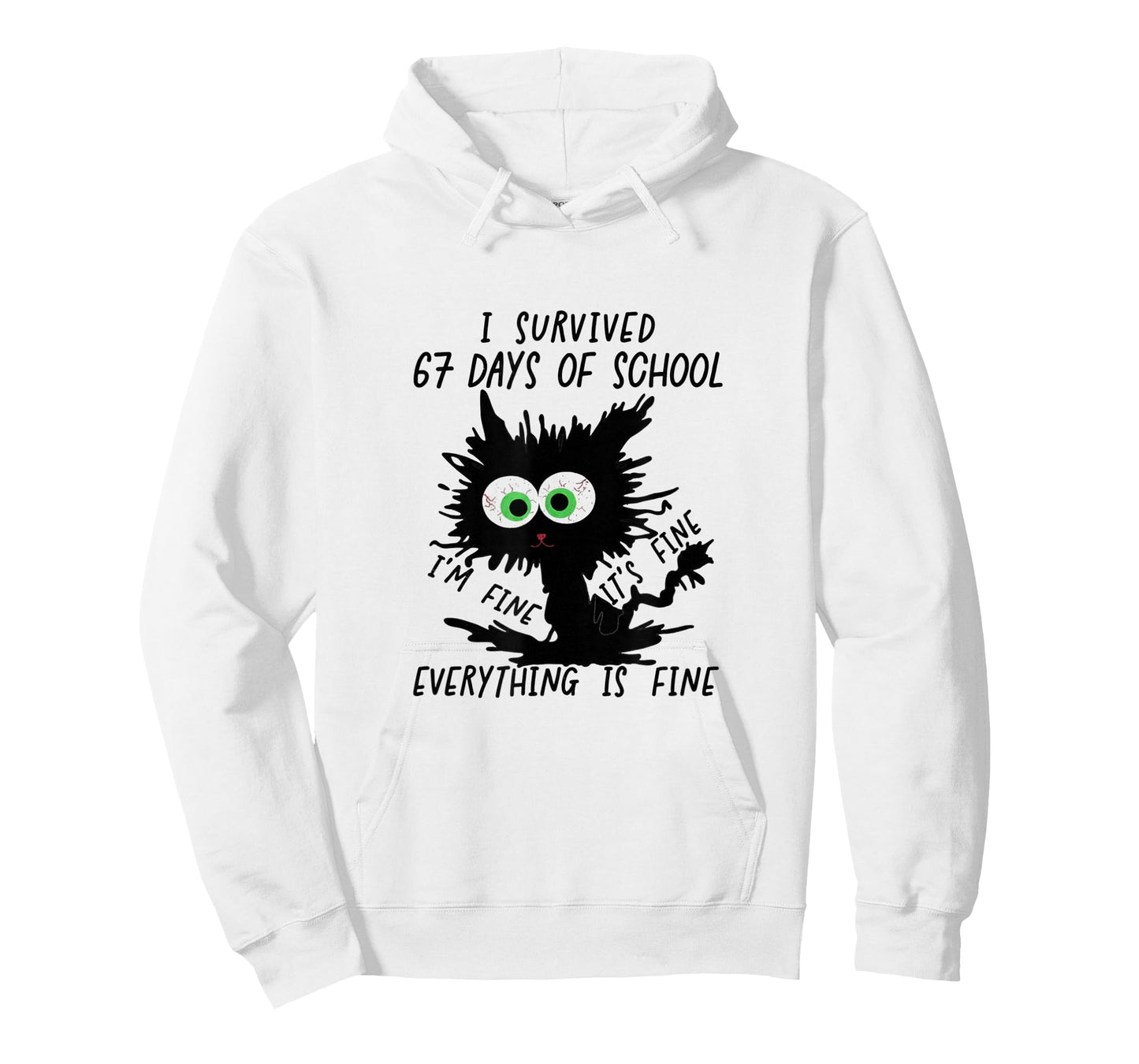 I Survived 67 Days of School Funny Six Seven Meme T-Shirt