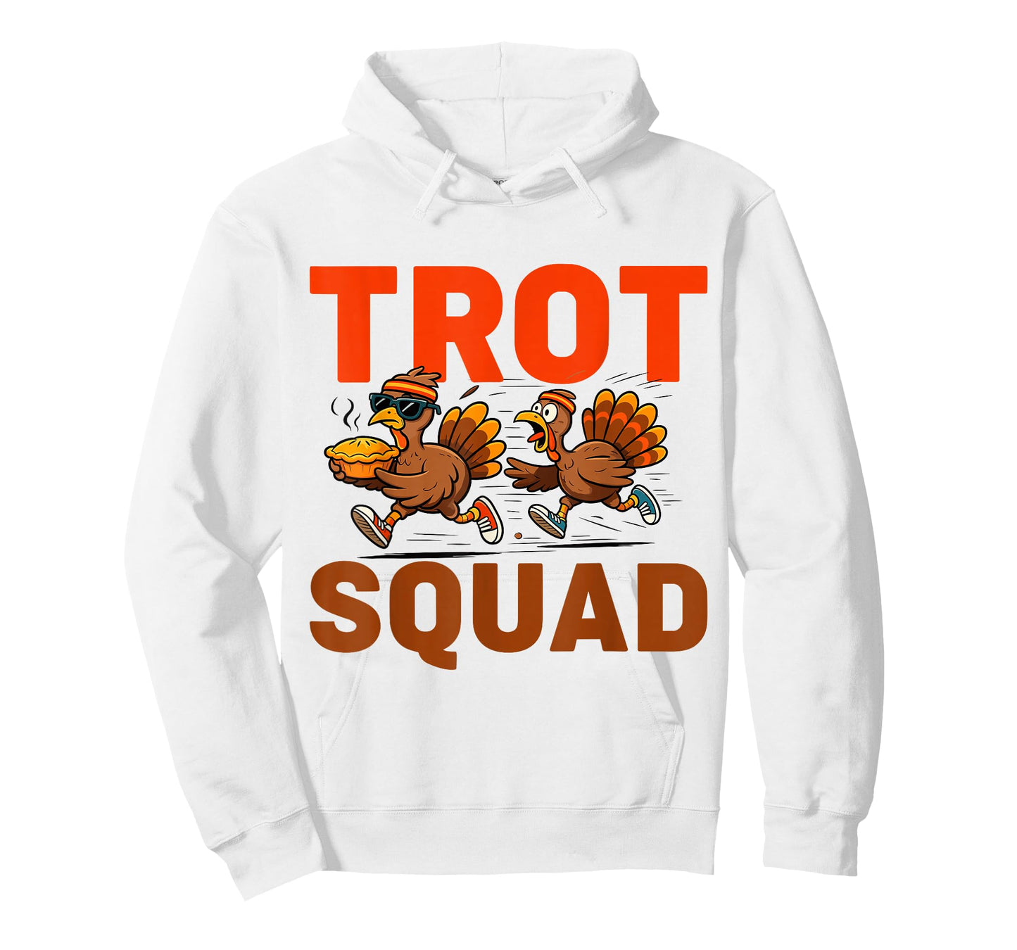 Funny Turkey Trot Squad Thanksgiving Turkeys Running for Pie T-Shirt