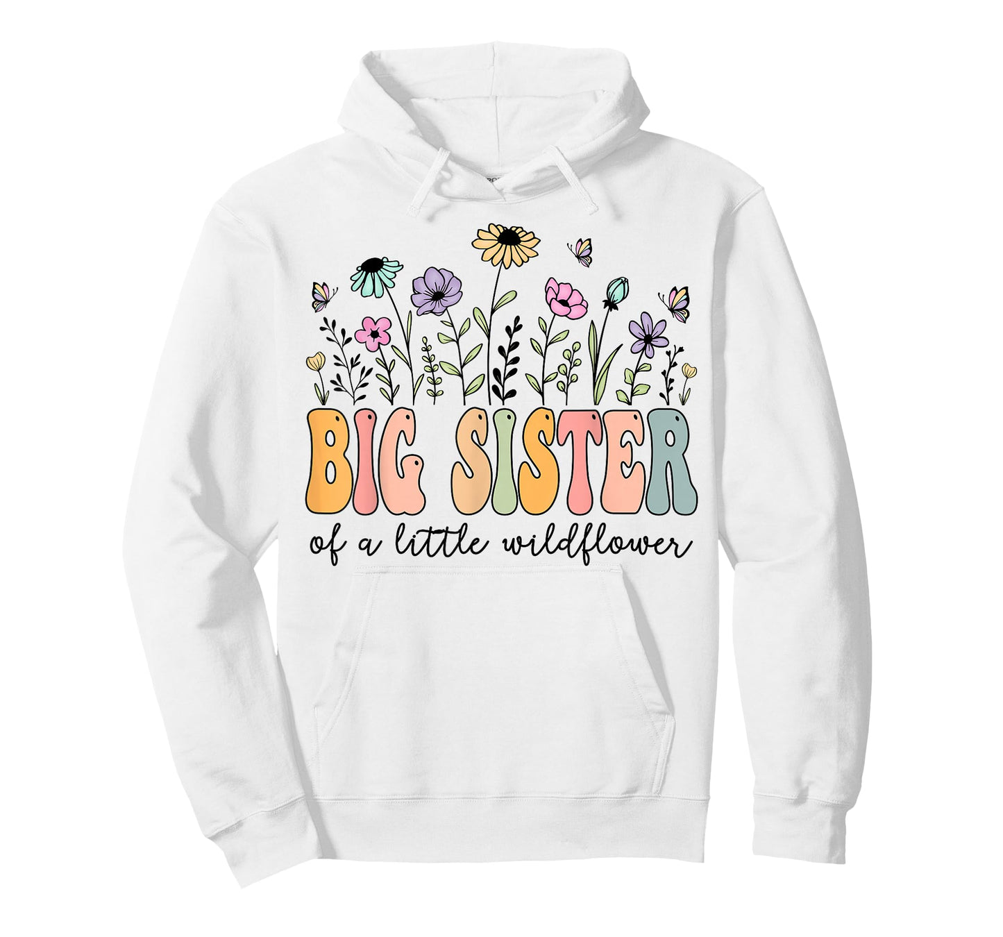Big Sister of The Little Wildflower Birthday Girl Party T-Shirt