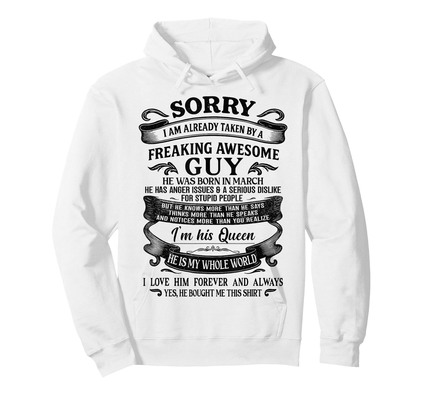 I Am Already Taken by Freaking Awesome Guy Born in March T-Shirt