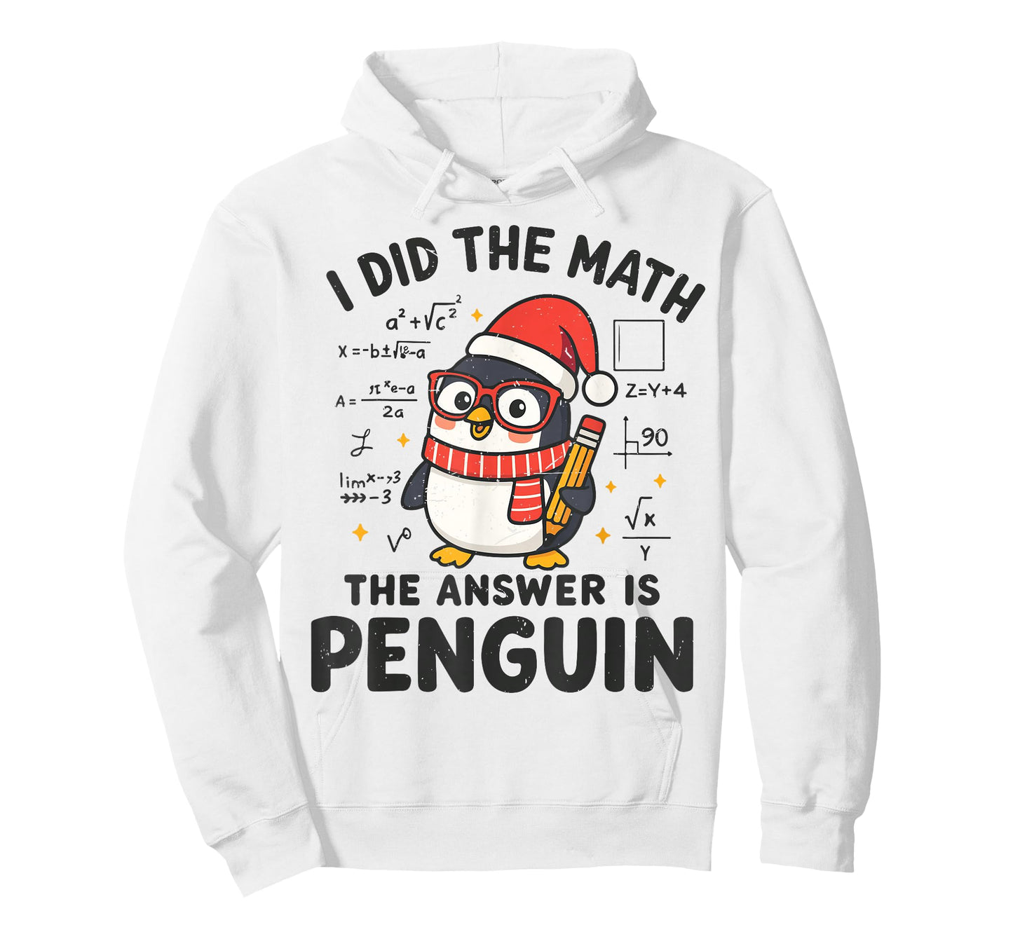 I Did The Math The Answer is Penguin Christmas Math Teacher T-Shirt