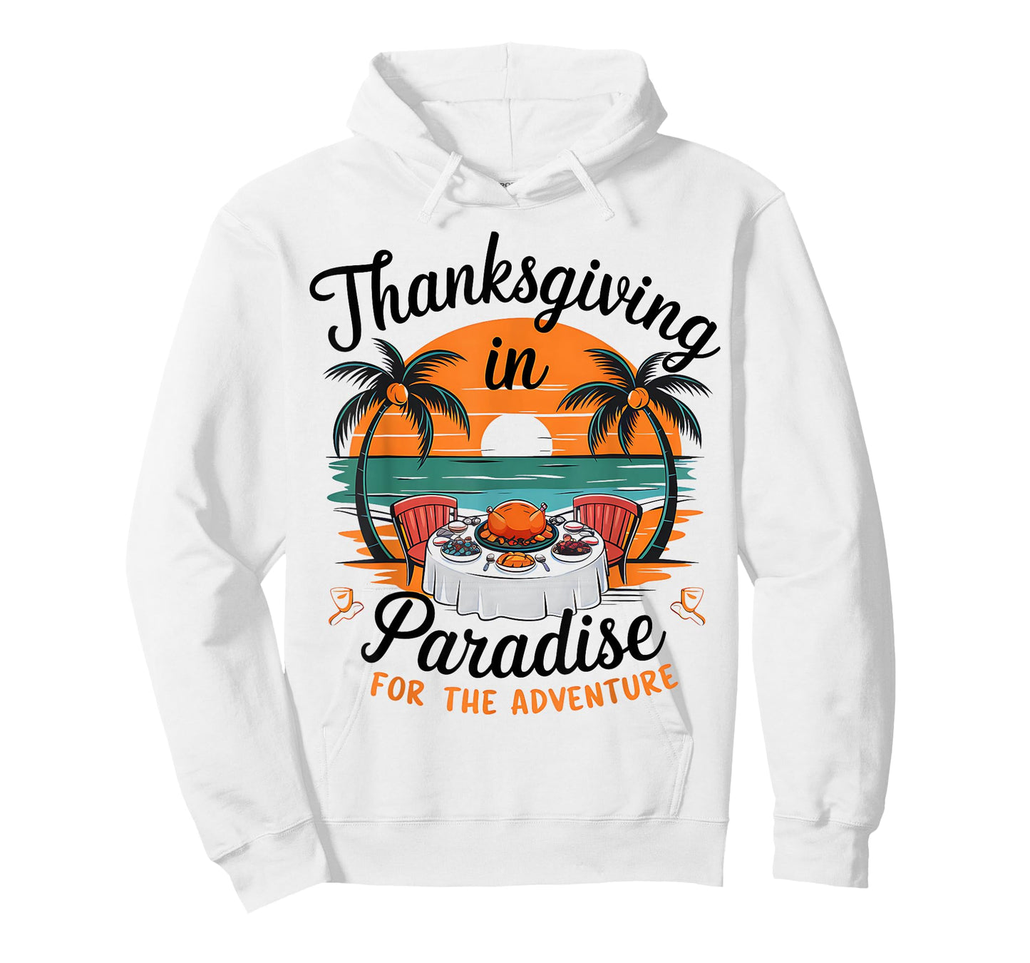 Thanksgiving Beach Paradise Holiday Tropical Travel T-Shirt