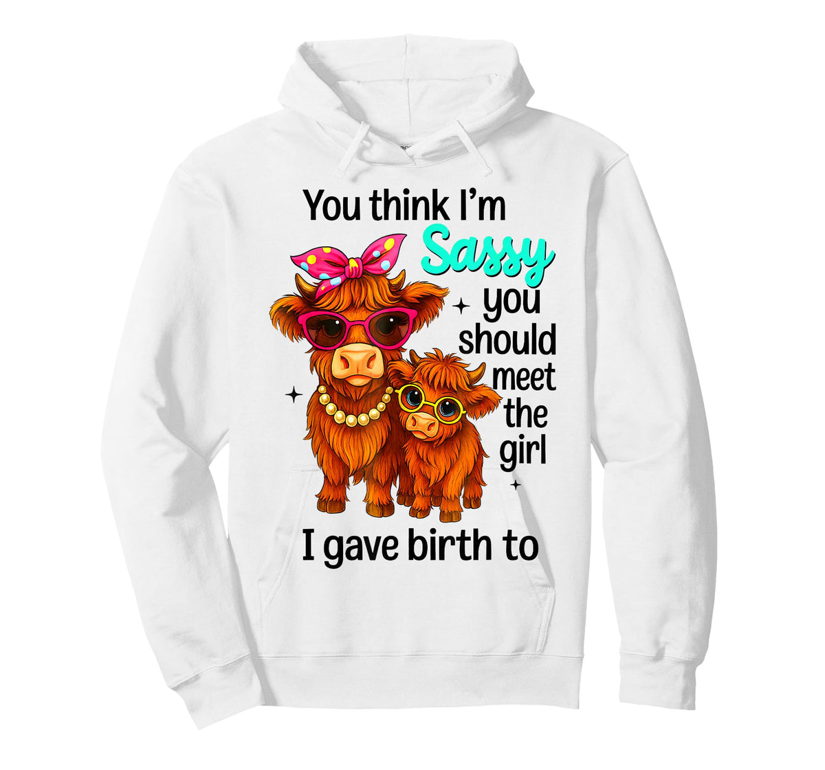 You Think I'm Sassy You Should Meet The Girl I Gave Birth to T-Shirt