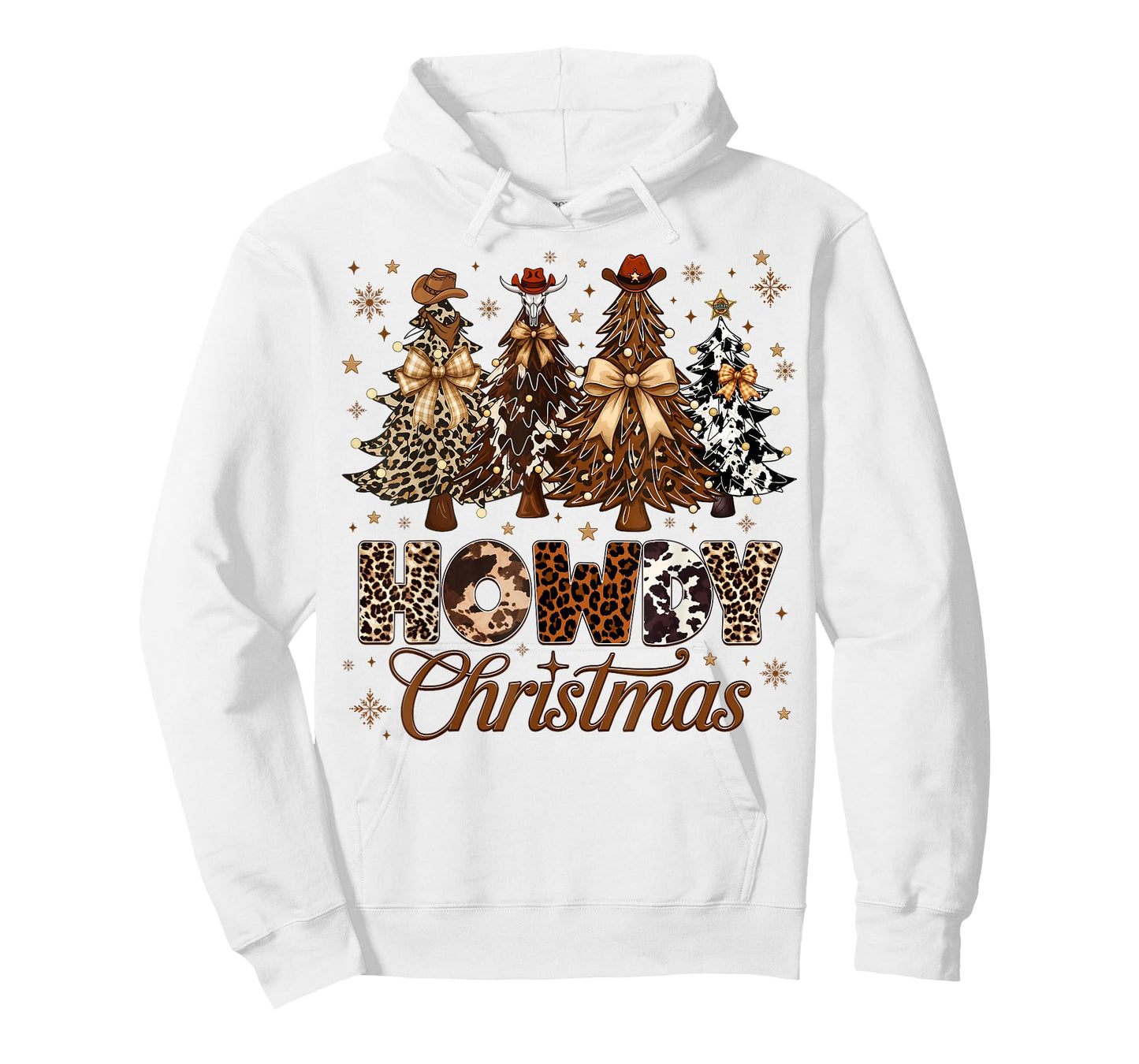 Howdy Western Country Cowboy Christmas Pjs Xmas Girl Women T-Shirt