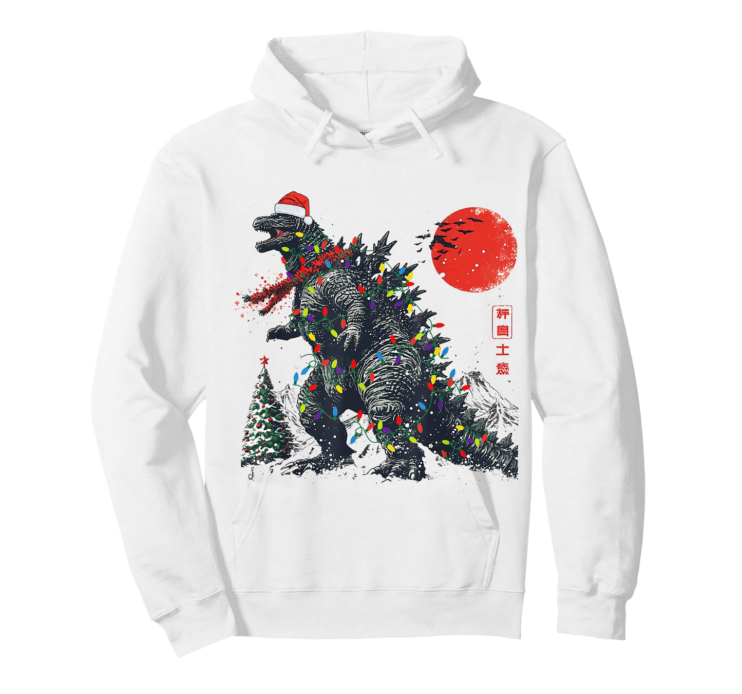 Kaiju Christmas Santazilla Japanese Monster Men Boys T-Shirt