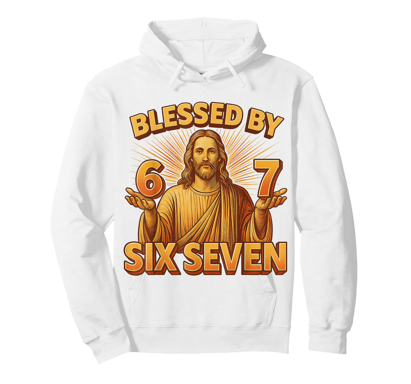 Six Seven Gen Alpha Blessed by 6 7 Jesus 67 Meme Christian T-Shirt
