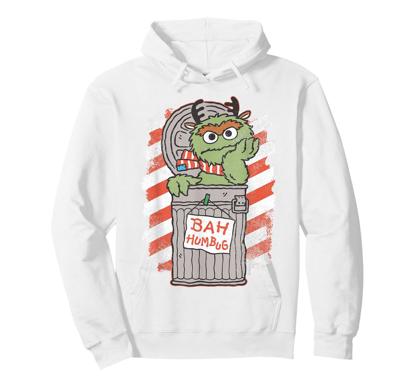 Sesame Street Bah Humbug Christmas Oscar Comic T-Shirt