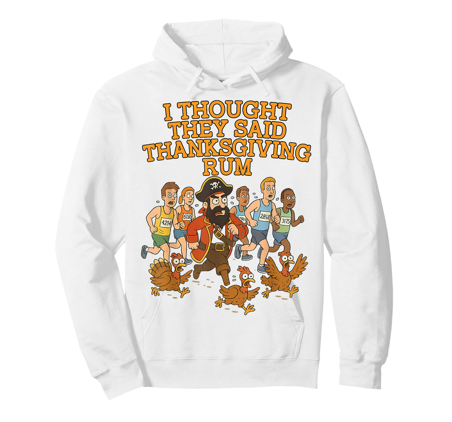 I Thought They Said Rum Funny Runners Thanksgiving Day Run T-Shirt