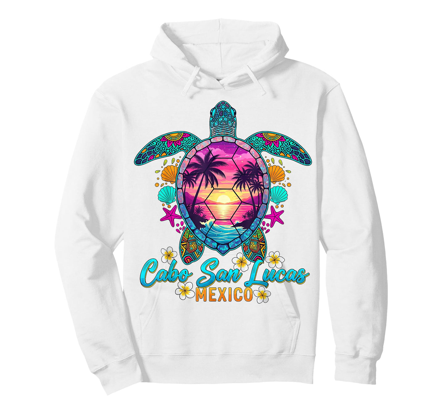 Cabo San Lucas Mexico Sea Turtle Sunset Tropical Beach T-Shirt