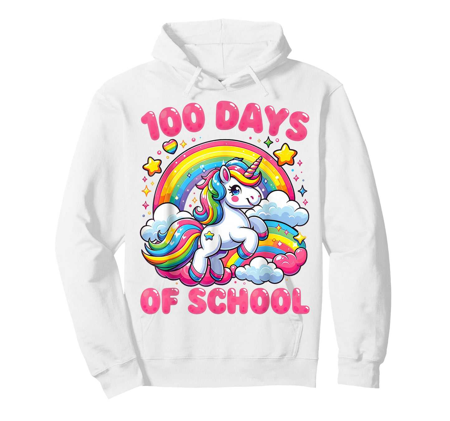 100 Days of School Unicorn Girls Teacher 100th Day of School T-Shirt