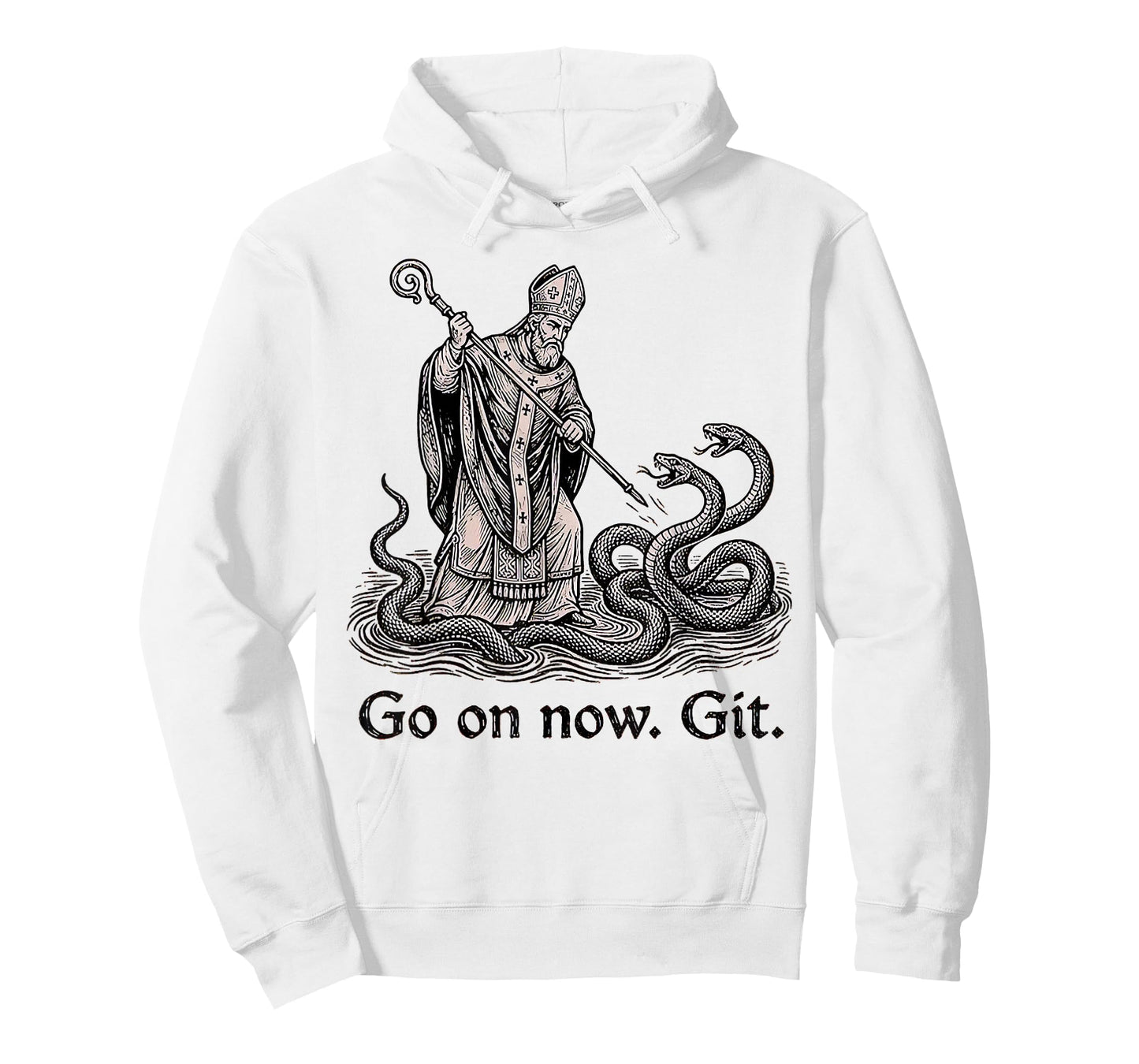 Go On Now Git St Patricks Day Christian Irish Women Men T-Shirt