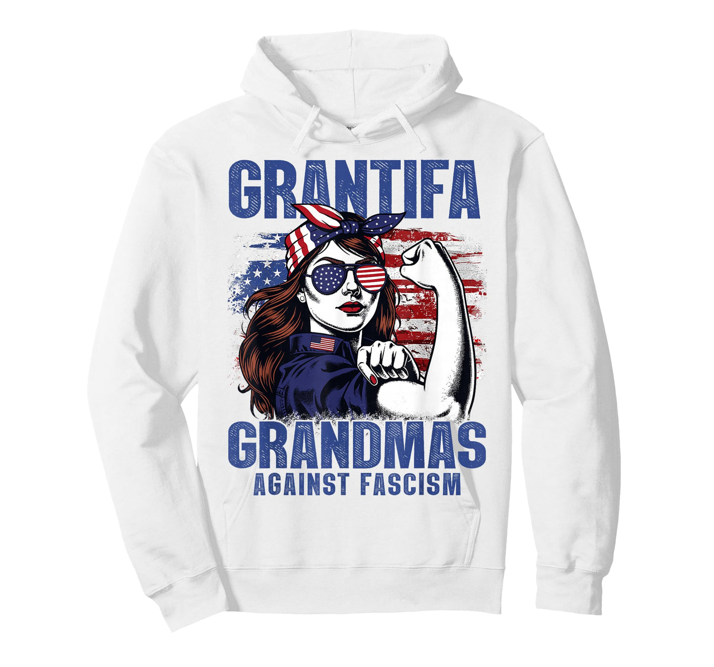 Grantifa Grandmas Against Fascism Flag Resist No Kings 50501 T-Shirt