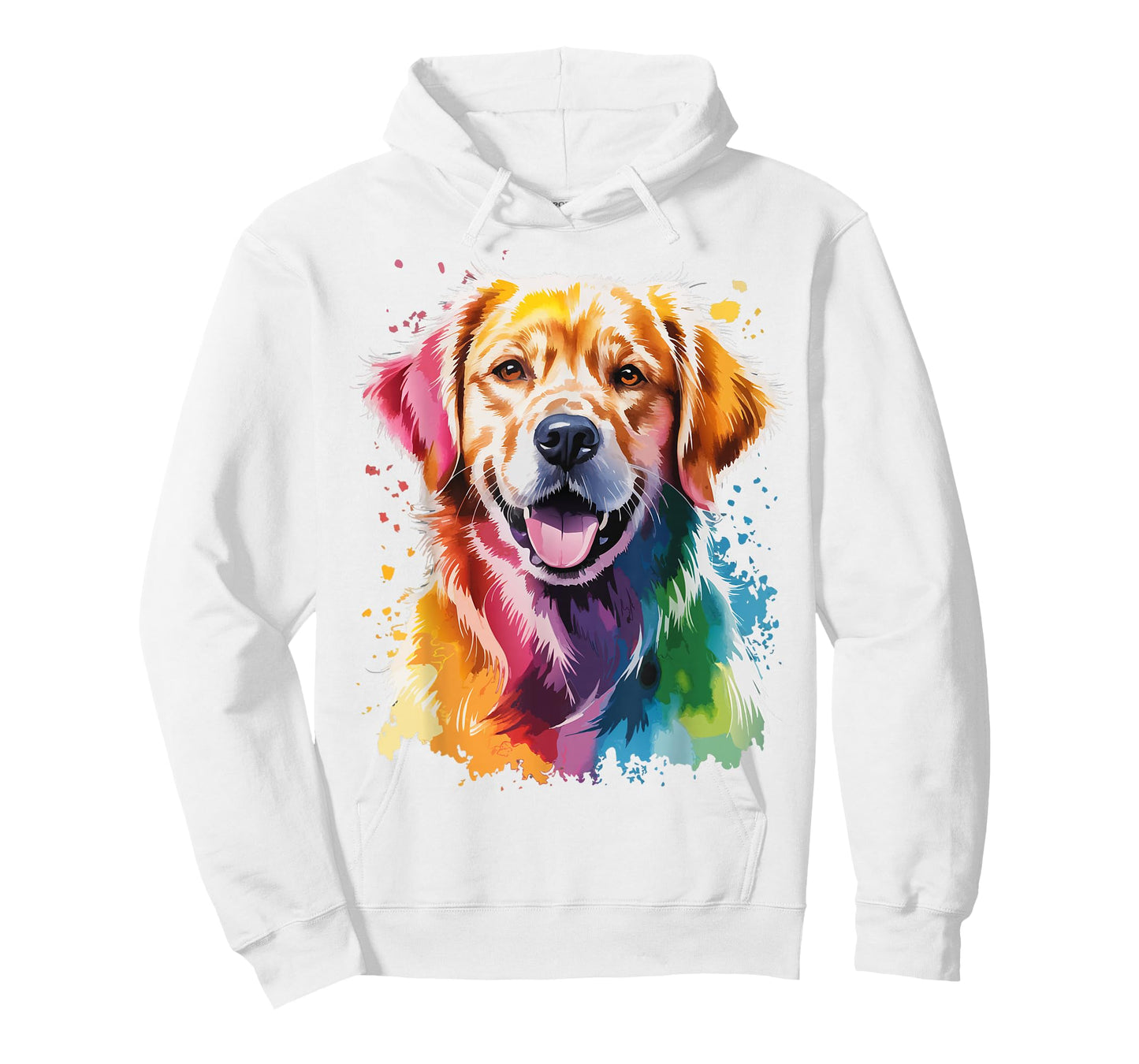 Colorful Golden Retriever Artwork T-Shirt
