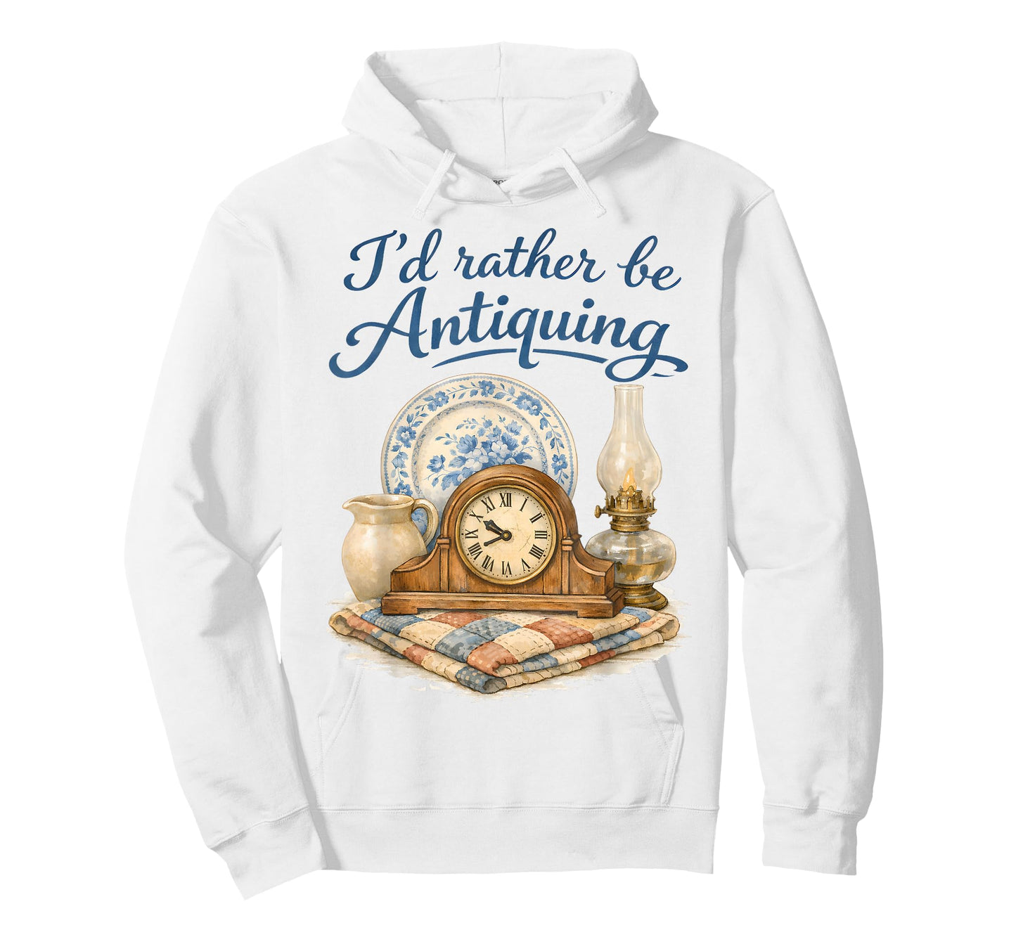 Thrifting Lover Vintage Antiques I'd Rather Be Antiquing T-Shirt
