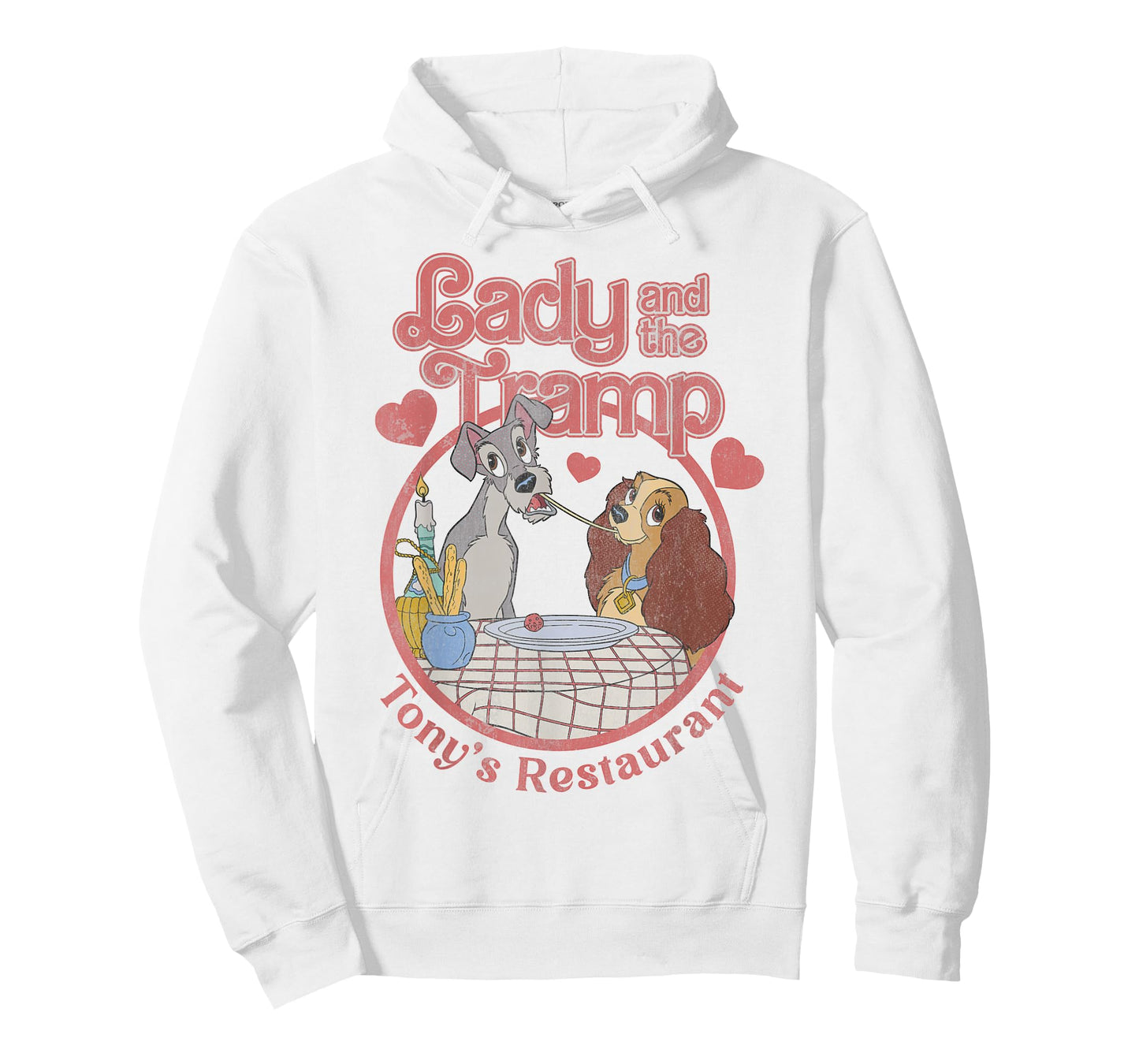 Disney Lady and The Tramp Valentine's Day Tony's Restaurant T-Shirt