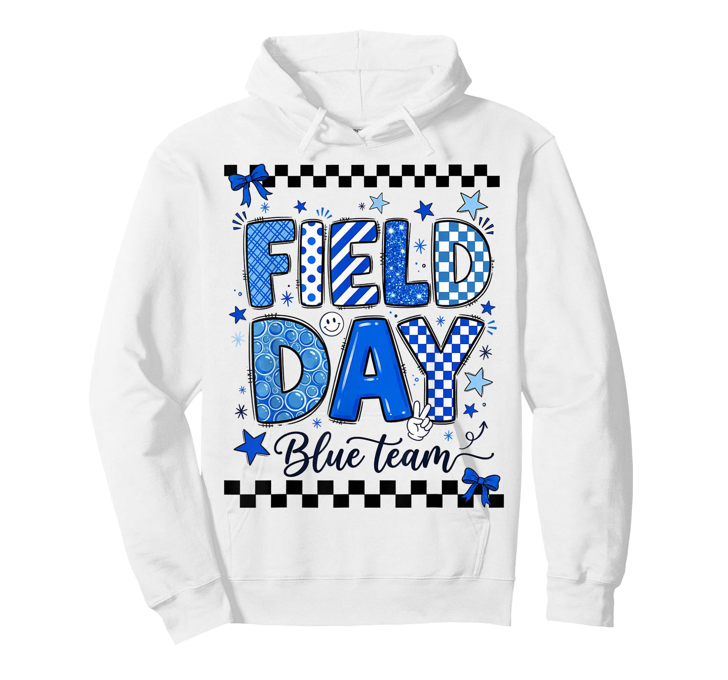 Field Day Blue Team Sporty Spirit School Boys Girls Teachers T-Shirt
