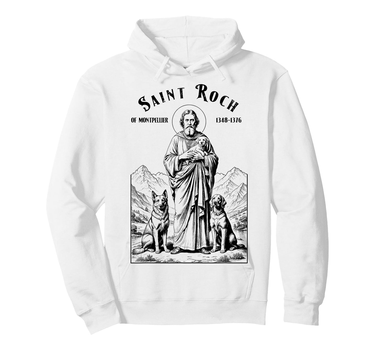 Dogs Patron Saint Roch Vintage Funny Canine Dog Lovers T-Shirt